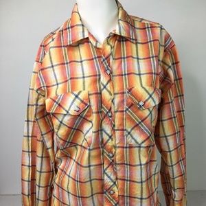 The Cowhand Women’s 80’s Orange Plaid Diamond Pear